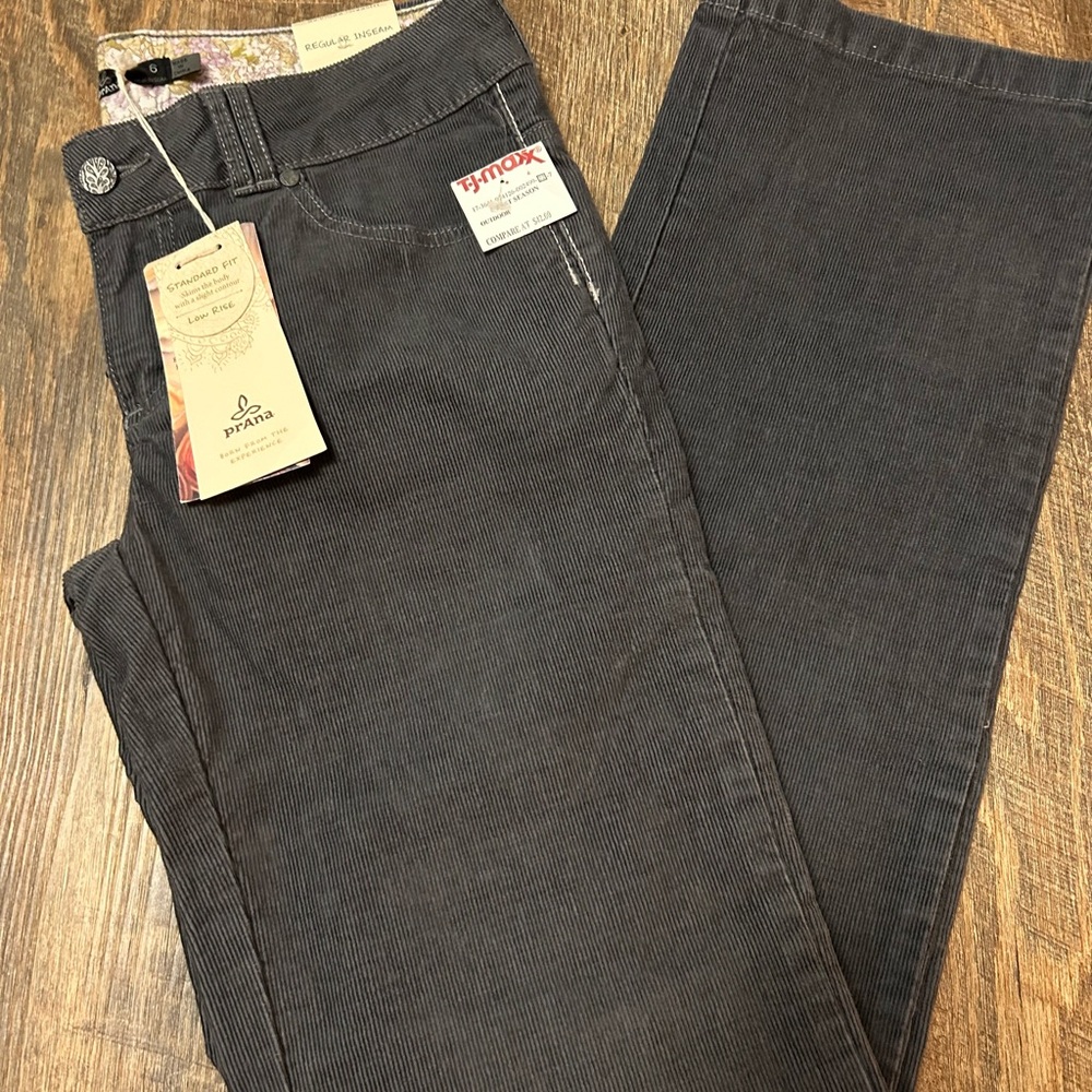 Prana Dark Gray Women’s Corduroy Pants